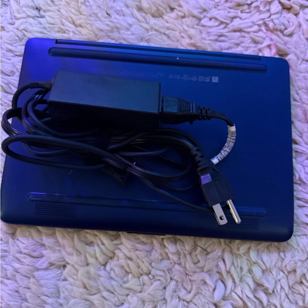 HP Blue Ultrabook with Slim Profile and Smooth Finish